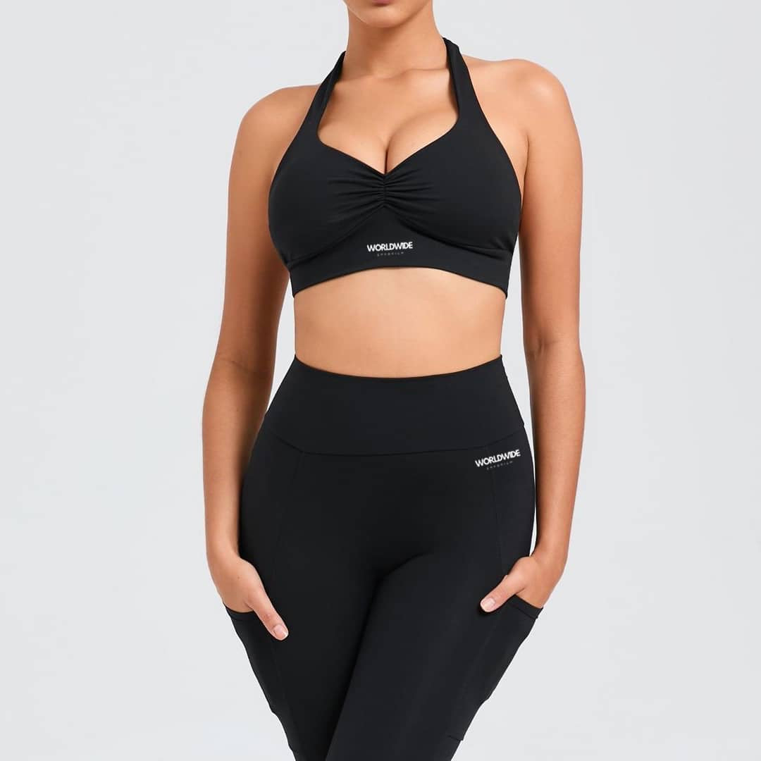 Vivian black Set - Booty Leggings & Top | Activewear