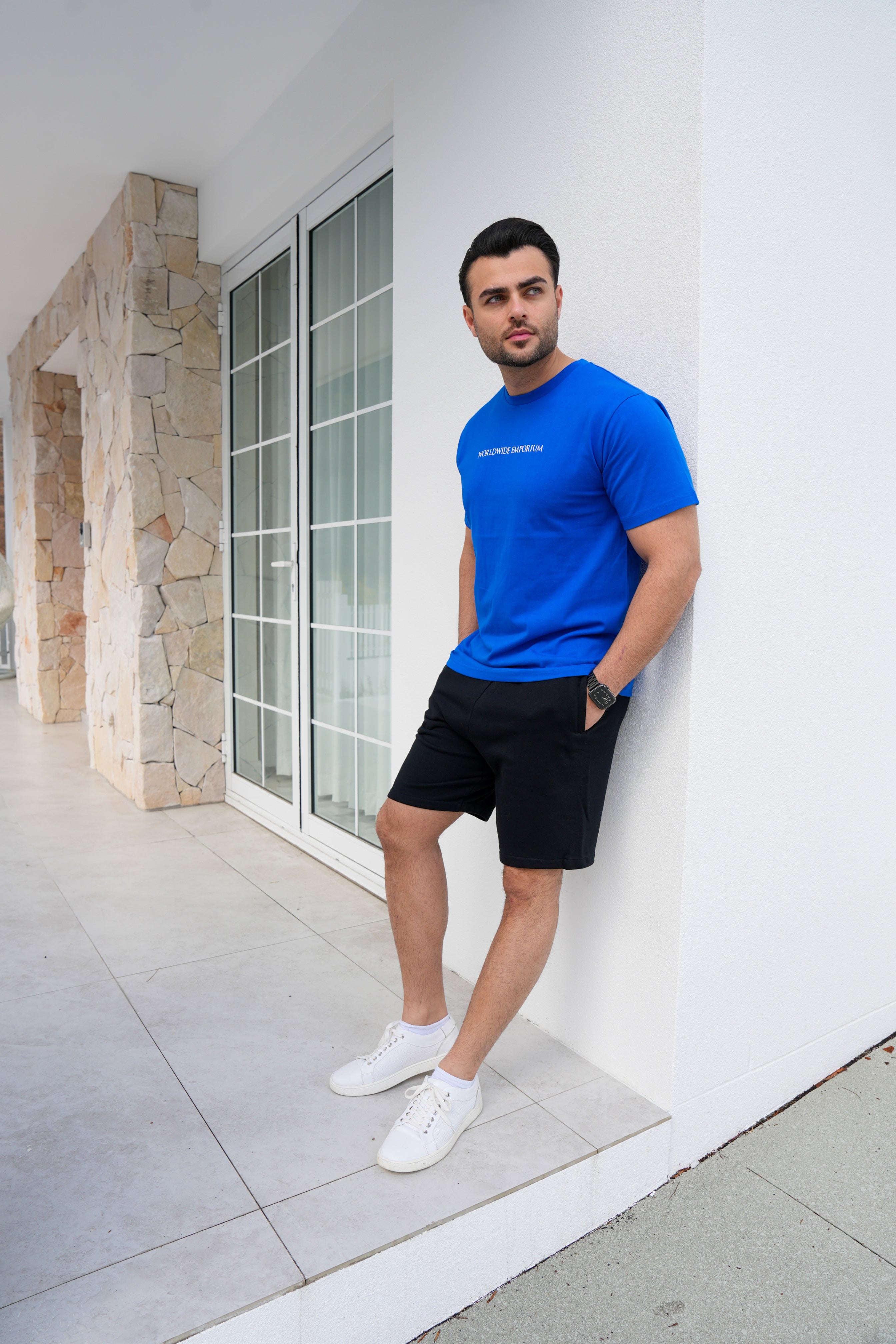 Royal blue T-shirt